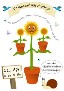 Pflanzentauschbörse am 22. April vor der Stadtbibliothek Emmendingen